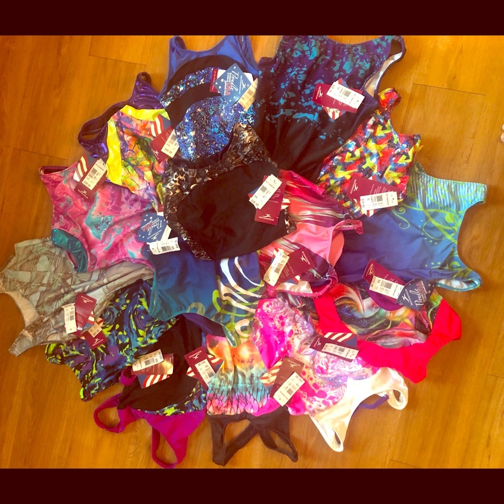 Bundle of 15 leotards; never been worn